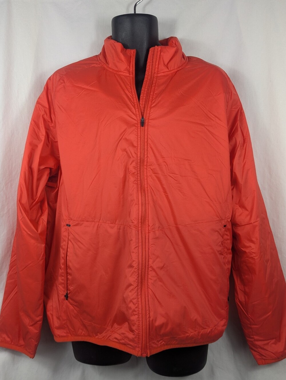 Ozark Trail Men's Light Insulated Orange Nylon Zip Jacket L